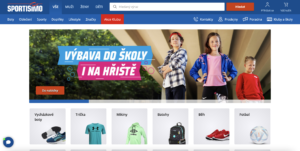 Hlavní stránka e-shopu Sportisimo.cz