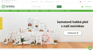 Hlavní stránka e-shopu Herbatica.cz